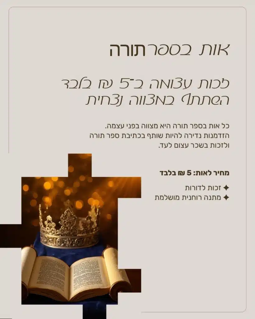 אות בספר תורה